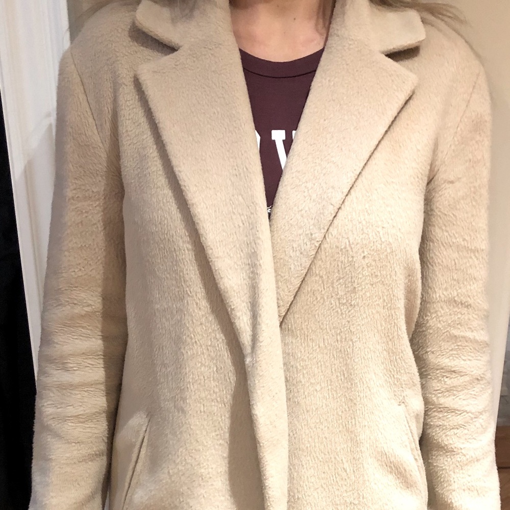 Long cream jacket